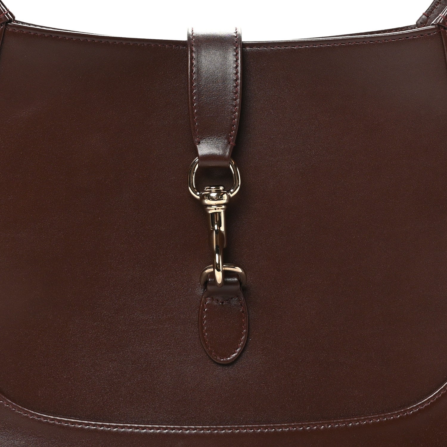 Gucci Ancora Calfskin Medium Jackie Shoulder Bag Sweet Chestnut 8 of 10
