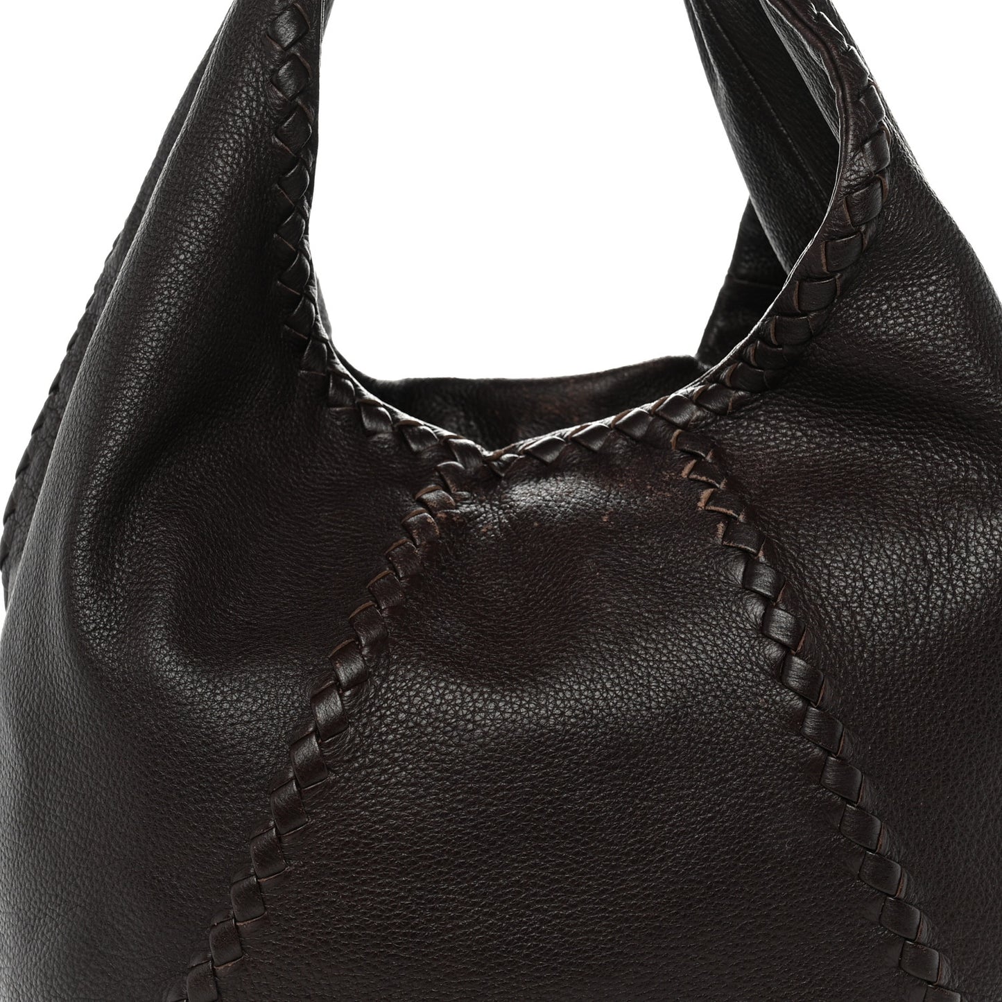 Cervo Deerskin Large Hobo Ebano