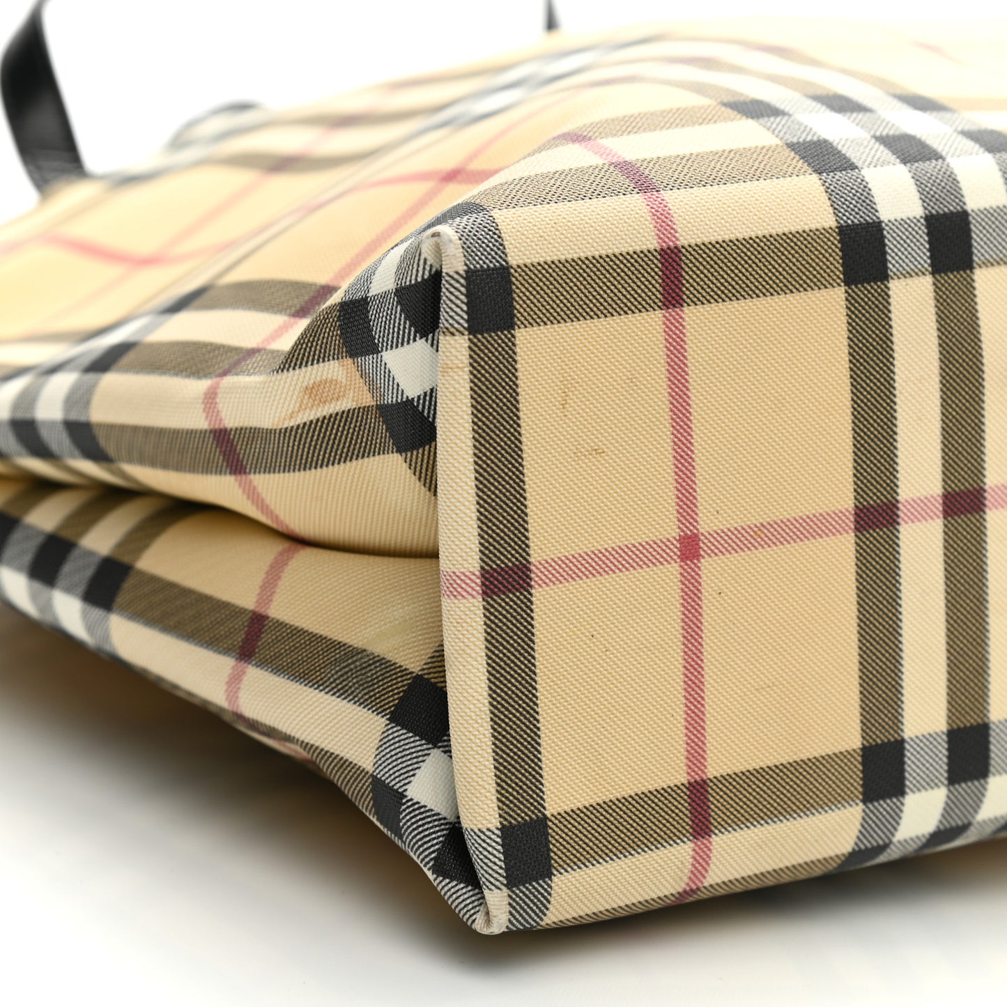 Canvas House Check Small Tote Black