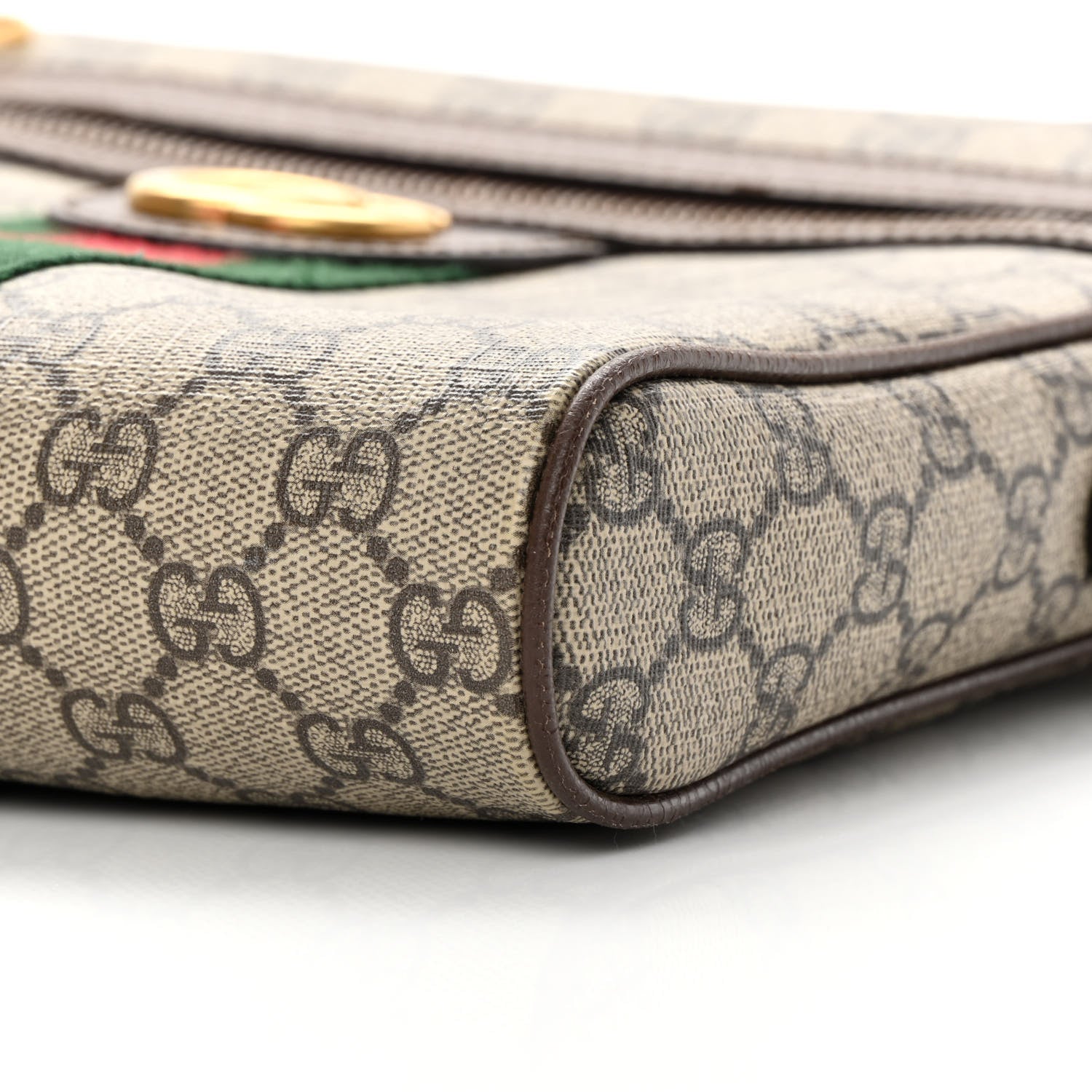 Gucci GG Supreme Monogram Web Small Ophidia Messenger Bag Brown 10 of 13