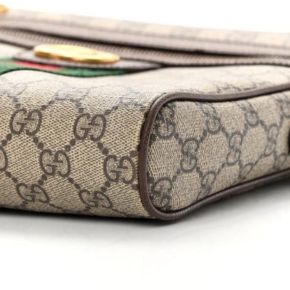 Gucci GG Supreme Monogram Web Small Ophidia Messenger Bag Brown 10 of 13