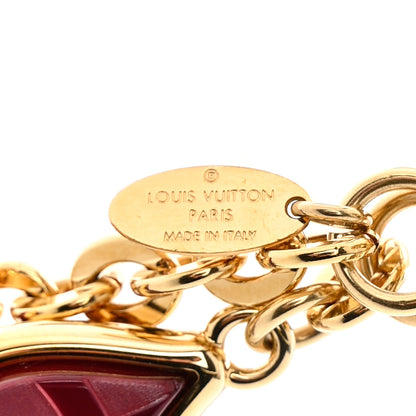 Louis Vuitton Metal Resin Mosaique Bag Charm Rouge Fauviste 4 of 4