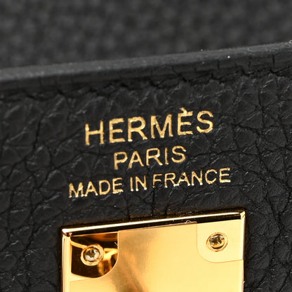 Hermes Togo Kelly Retourne 25 Black 6 of 11