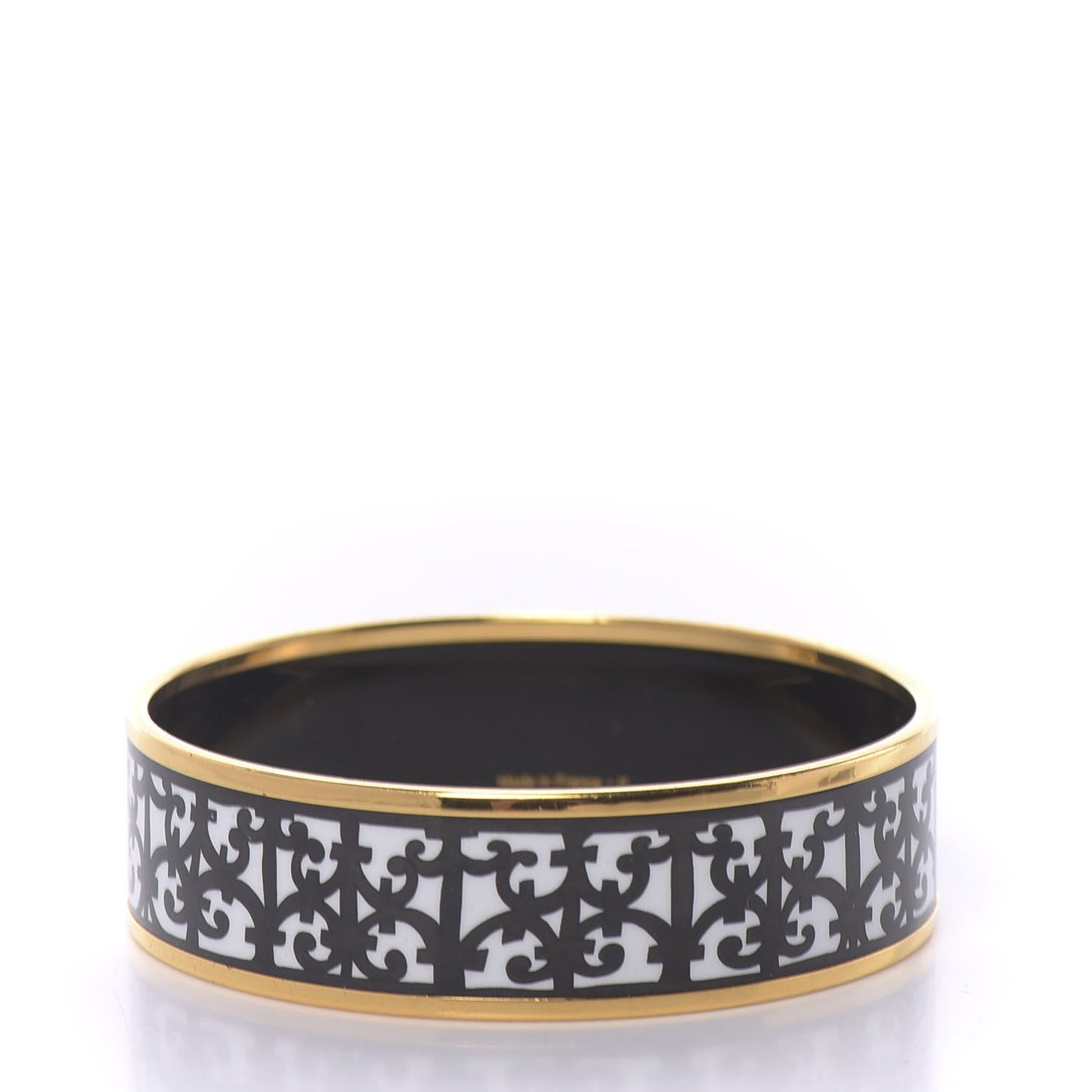 Enamel Printed Wide Balcons du Guadalquivir Bracelet 65 Black