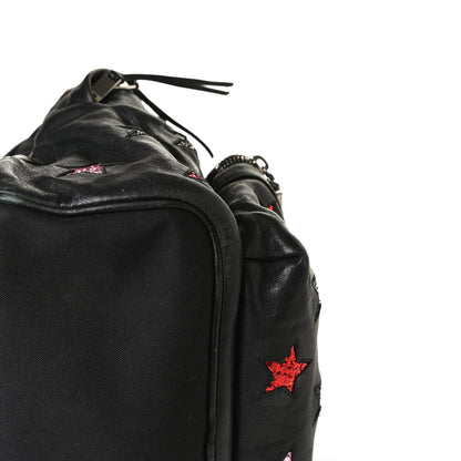 Saint Laurent Lambskin Star Applique Mini City California Backpack Black 28 of 30