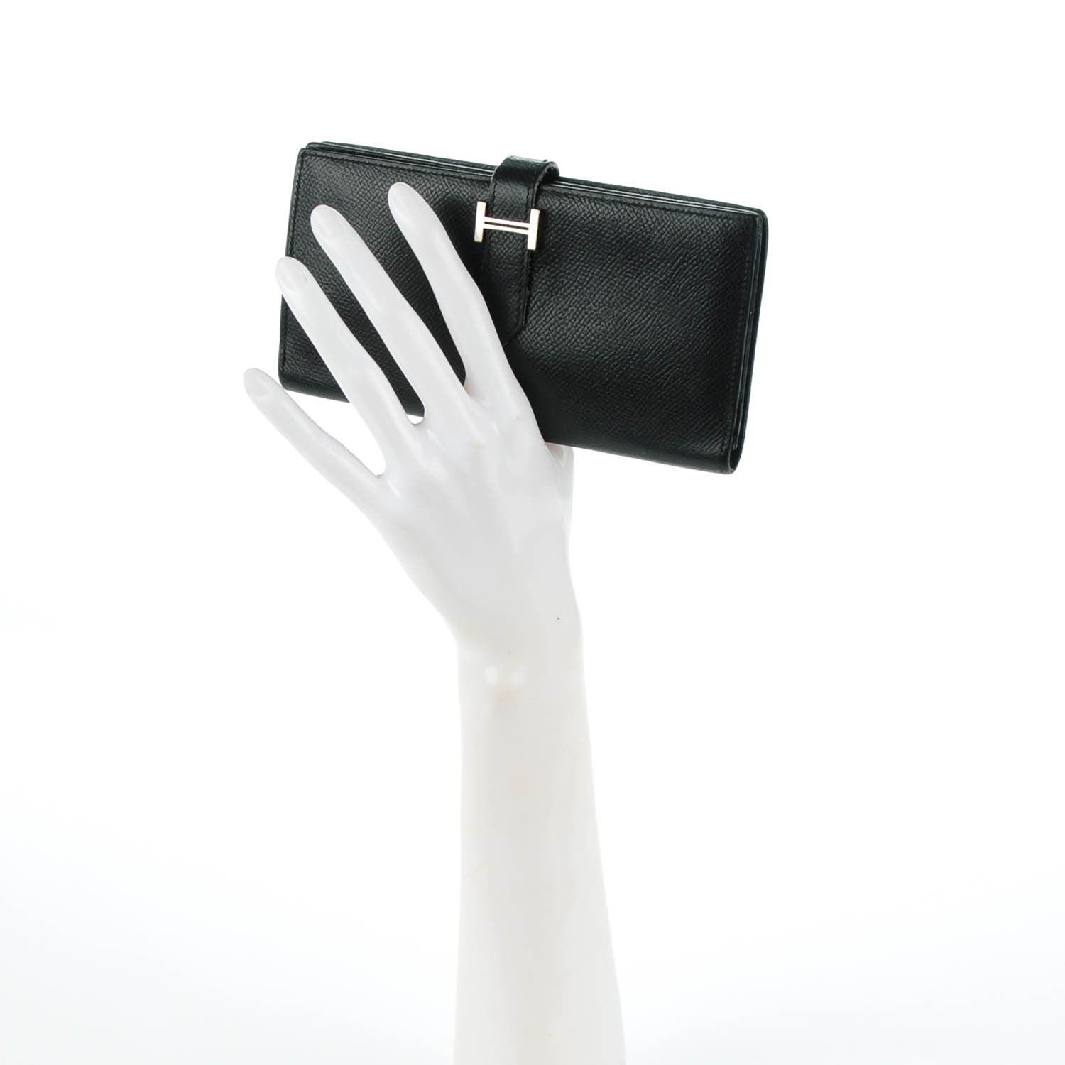 Hermes Epsom Bearn Gusset Wallet Black 2 of 8