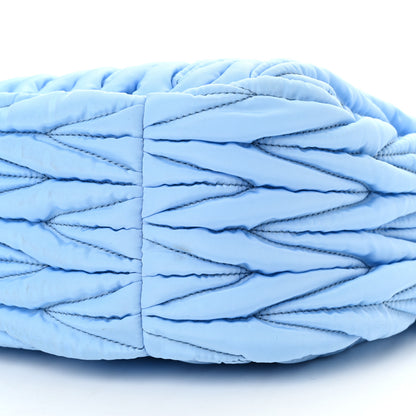 Miu Miu Tessuto Nylon Matelasse Wander Hobo Astrale 9 of 9