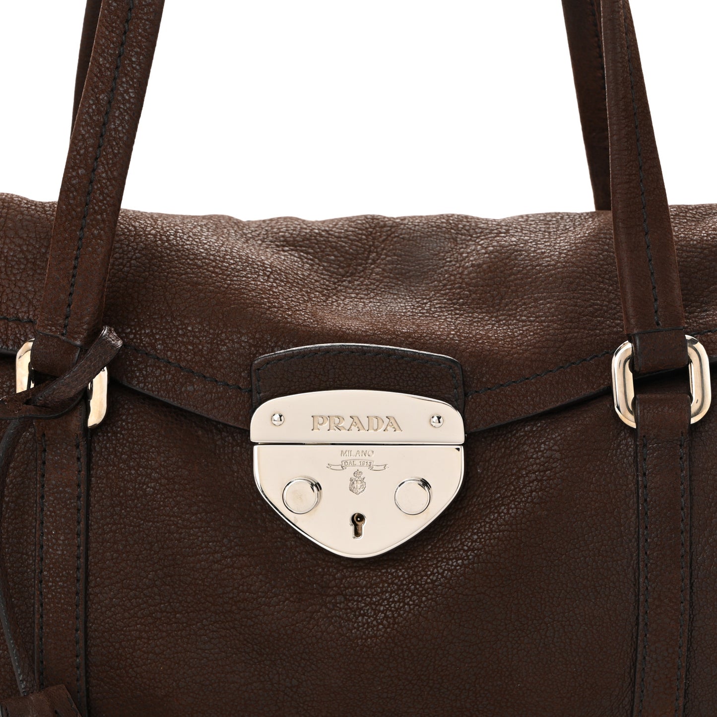 Cervo Antik Easy Foldover Pushlock Satchel Bruciato