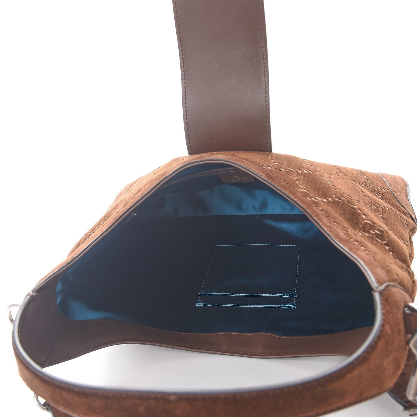 Velvet GG Monogram Web Medium Dionysus Hobo Brown