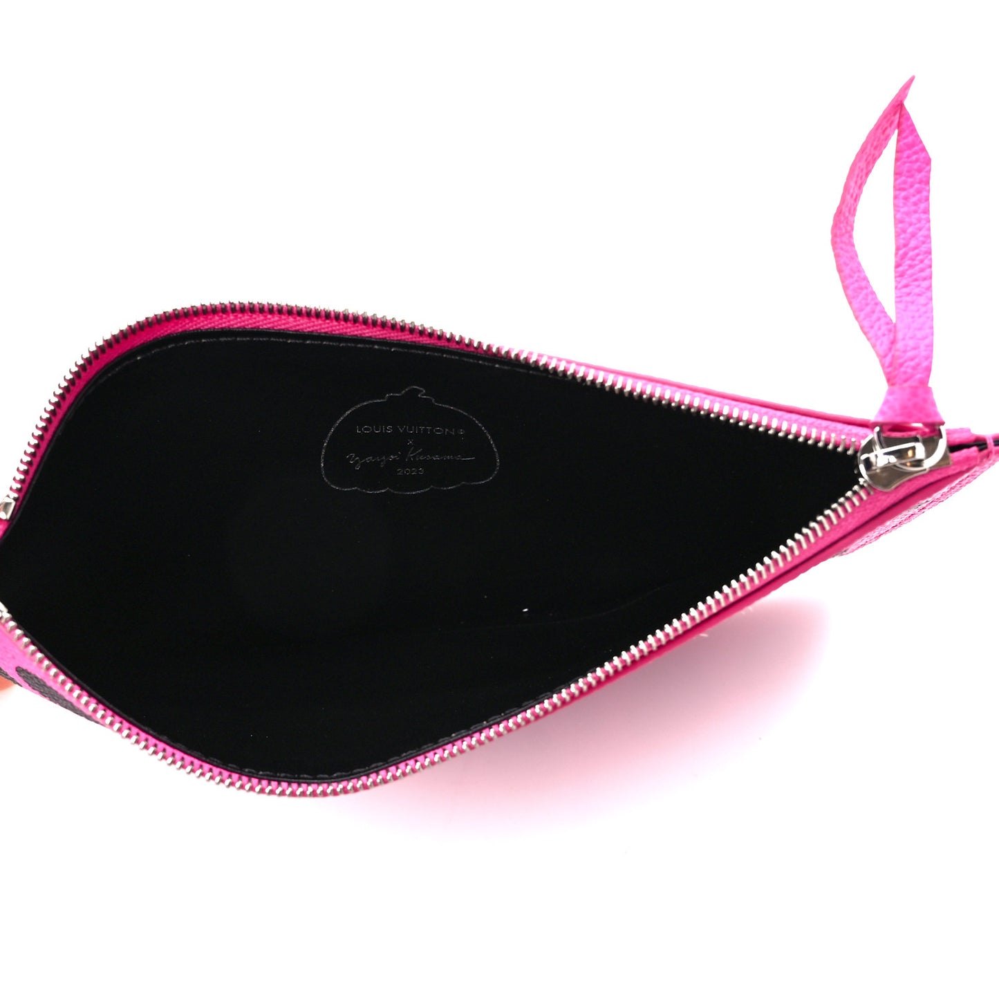 LV X YK Empreinte Monogram Pochette Felicie Black Fuchsia