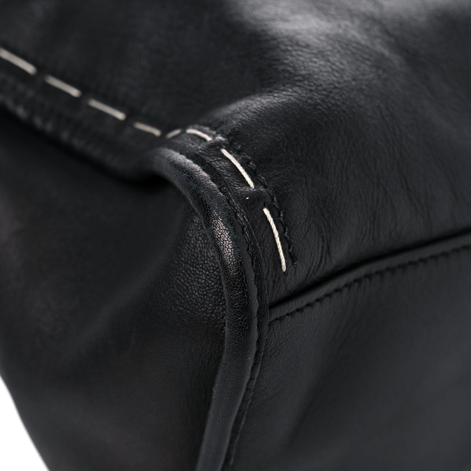 Balenciaga Calfskin Topstitch Classic Silver Hardware City Black 11 of 21