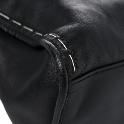 Balenciaga Calfskin Topstitch Classic Silver Hardware City Black 11 of 21