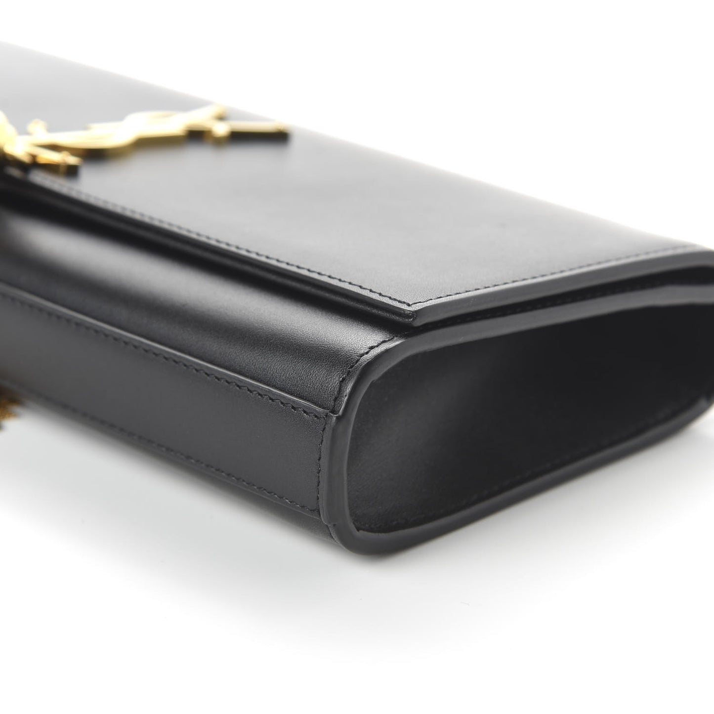 Calfskin Classic Monogram Tassel Clutch Black