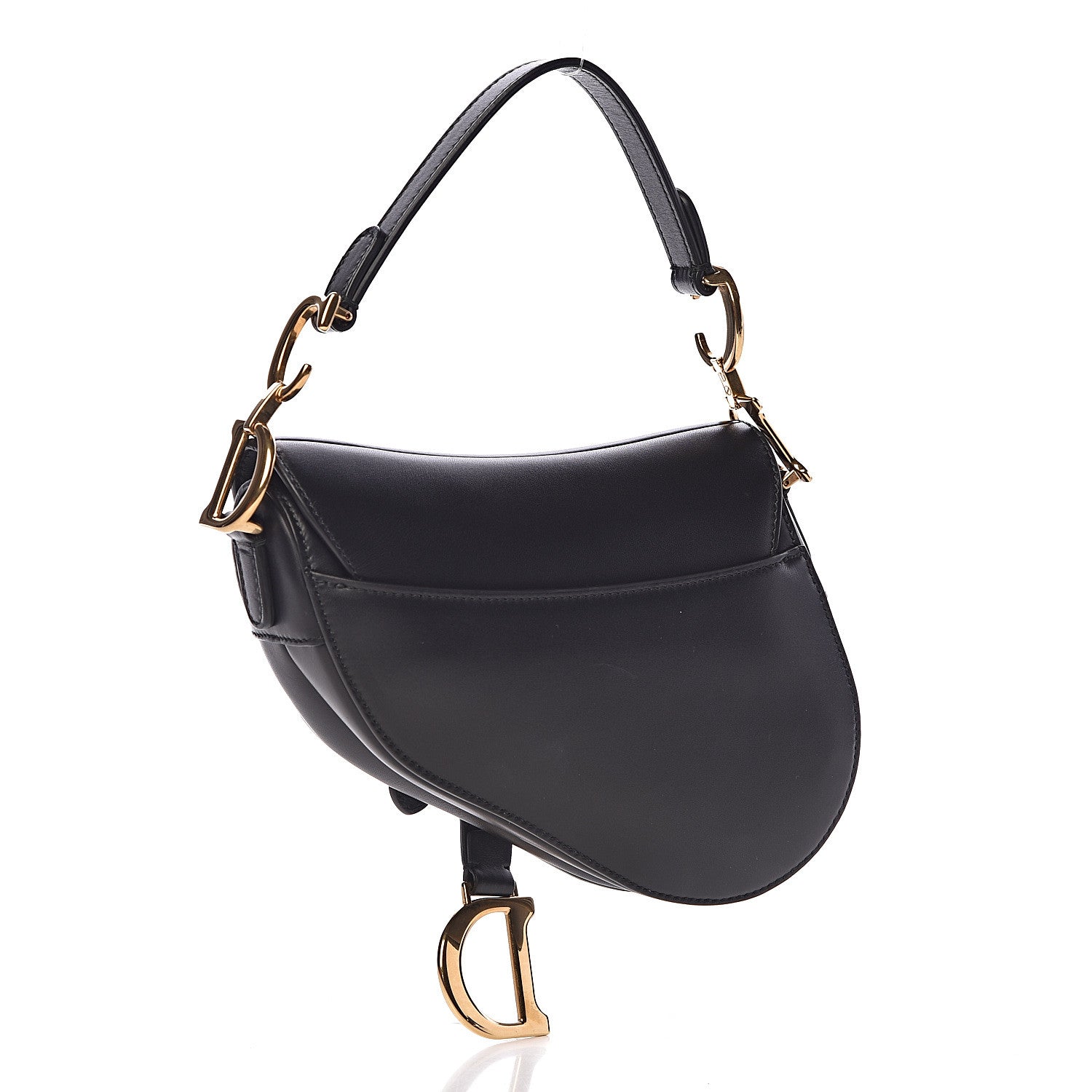 Christian Dior Calfskin Mini Saddle Bag Black 3 of 8