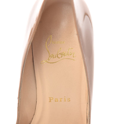 Christian Louboutin Patent Very Prive 120 Pumps 37 Nude 5 of 7