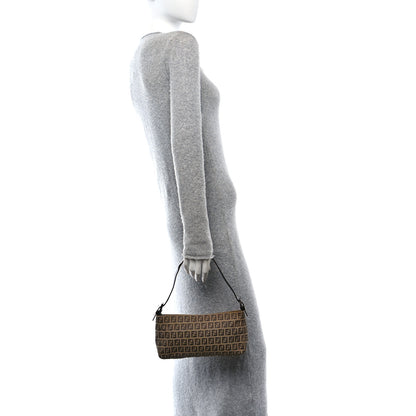 Fendi Zucchino Pochette Dark Brown 2 of 11
