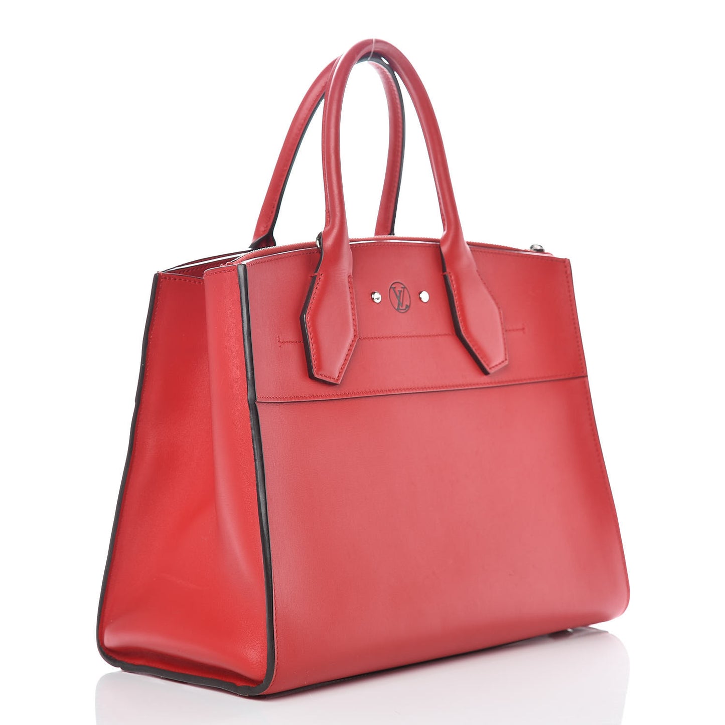 Veau Satin City Steamer MM Rubis