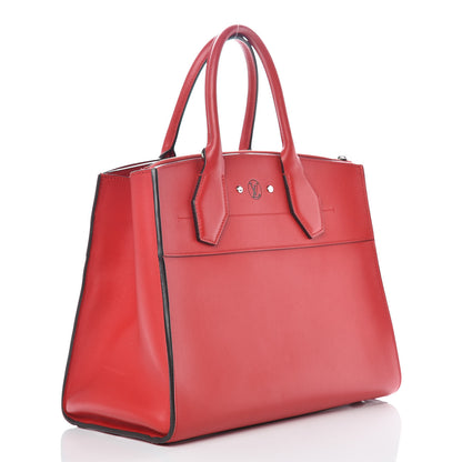 Louis Vuitton Veau Satin City Steamer MM Rubis 2 of 16