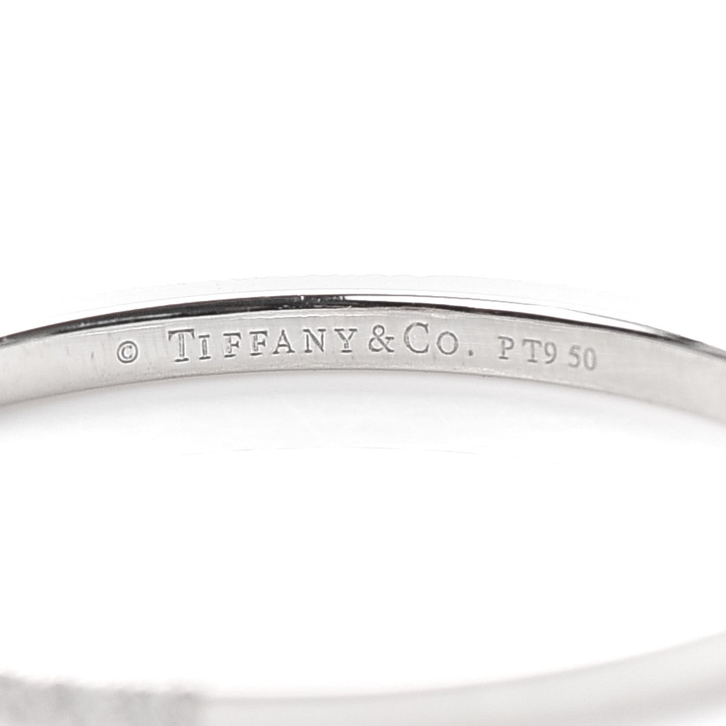 Platinum Diamond Lucida Half Circle Wedding Band Ring 52 6