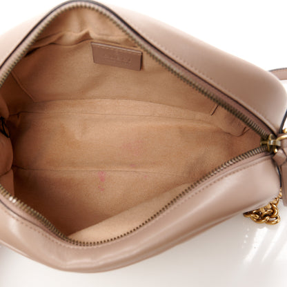 Gucci Calfskin Matelasse Small GG Marmont Chain Shoulder Bag Porcelain Rose 5 of 11