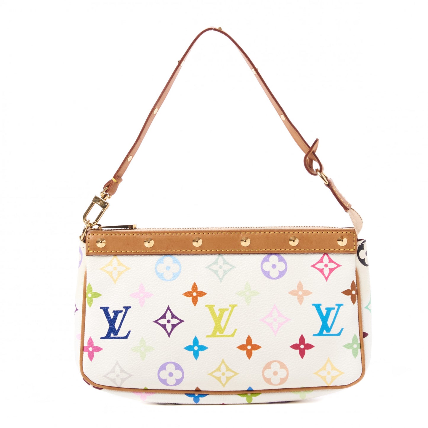 Monogram Multicolor Pochette Accessories White