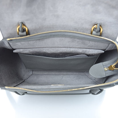 Celine Grained Calfskin Micro Belt Bag Cloud 5 of 10