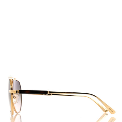 Tom Ford Metal Andes Pilot Sunglasses TF670 Gold 3 of 6