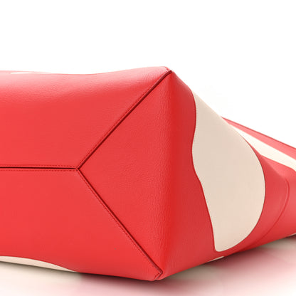 Loewe Calfskin Mushroom Puzzle Fold Large Tote Dark Red 10 of 10