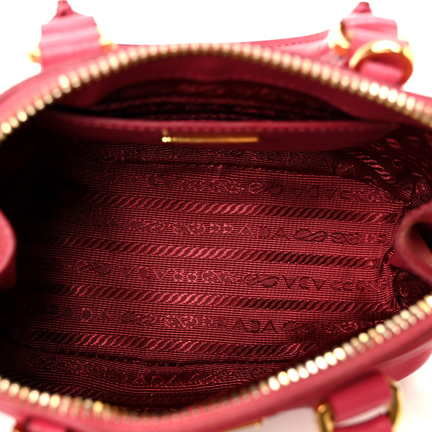 Prada Saffiano Lux Mini Promenade Tote Fuxia 5 of 10