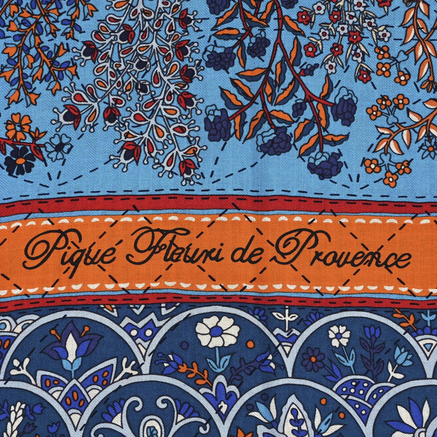 Cashmere Silk Pique Fleuri de Provence Shawl 140
