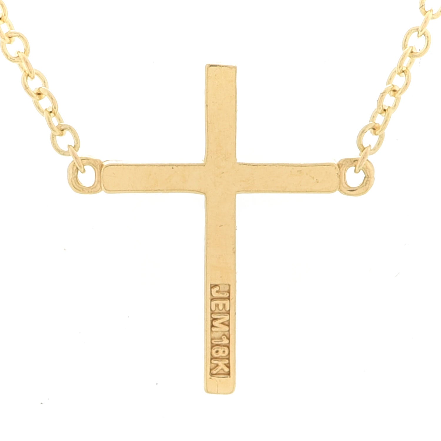Jennifer Meyer 18K Yellow Gold Diamond Cross Pendant Necklace 6 of 6