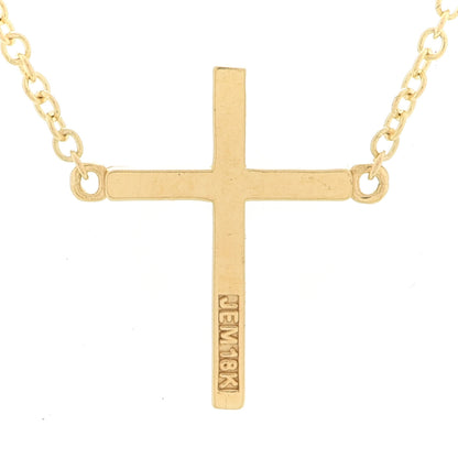 Jennifer Meyer 18K Yellow Gold Diamond Cross Pendant Necklace 6 of 6