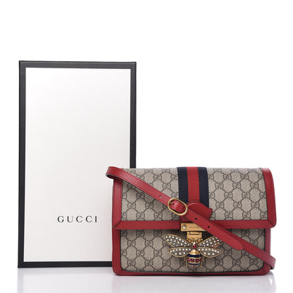 Gucci GG Supreme Monogram Medium Queen Margaret Shoulder Bag Red 12 of 12