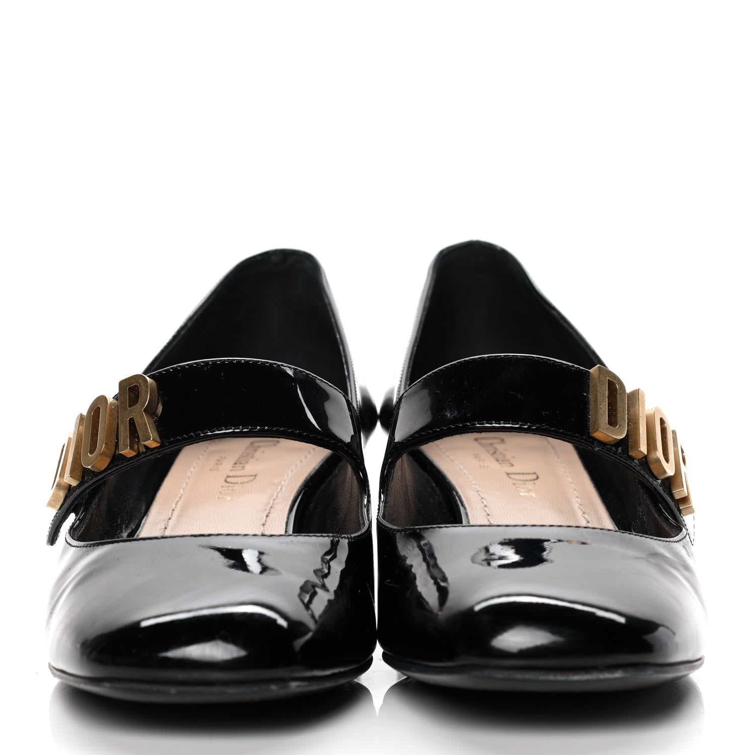 Christian Dior Patent Baby-D Ballet Pumps 37 Black 2 of 10