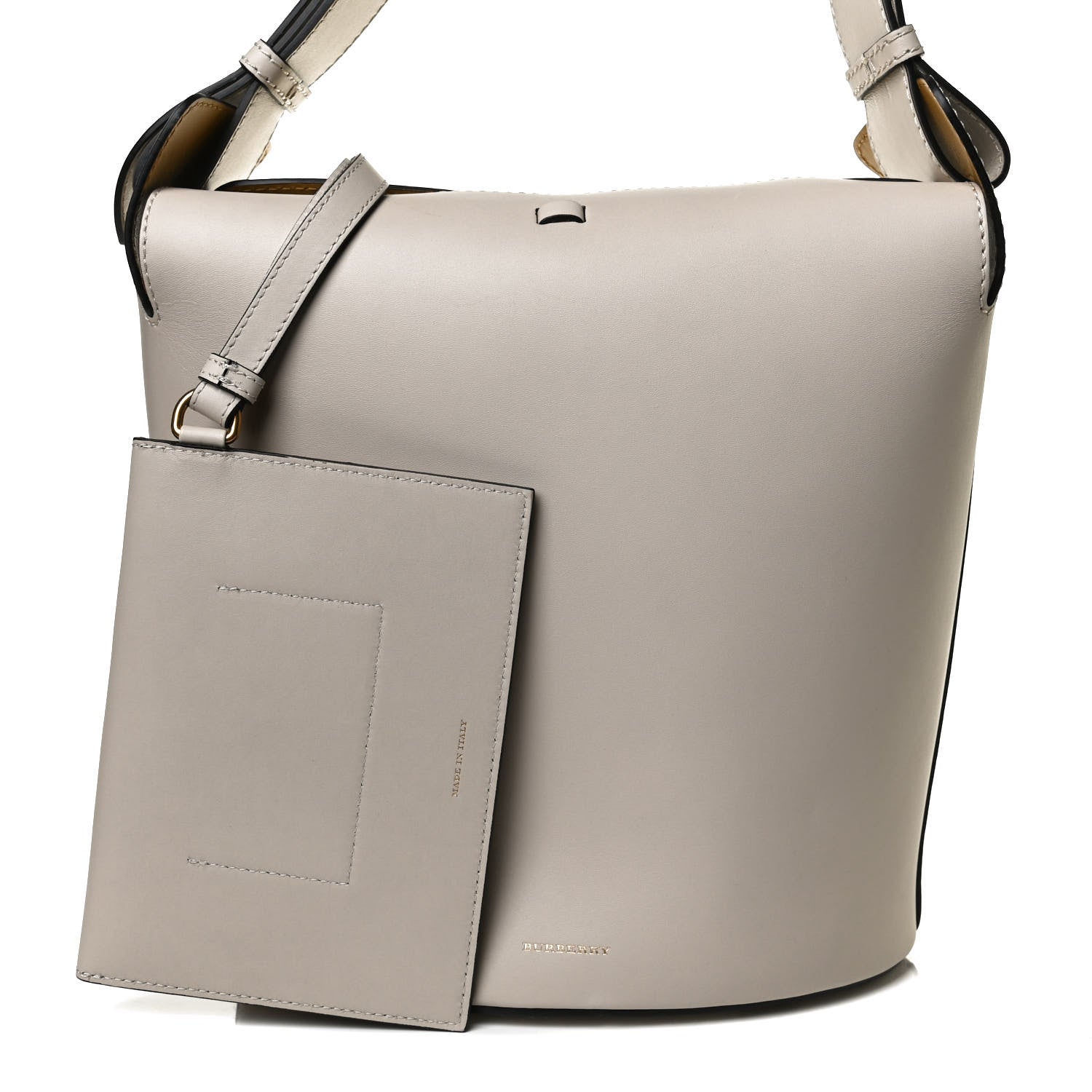 Burberry Supple Calfskin Medium Bucket Limestone 9 of 16