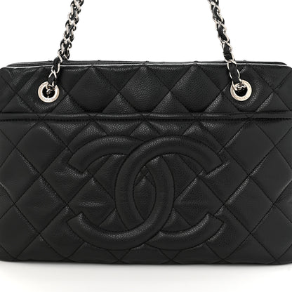 Chanel Caviar Quilted Timeless CC Soft Tote Black 8 of 12