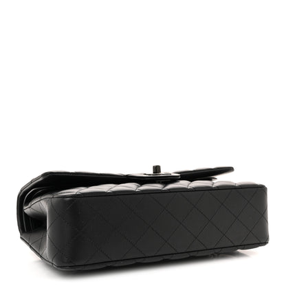 Chanel Lambskin Quilted Medium Double Flap So Black 4 of 10