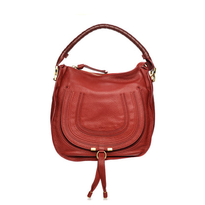 Chloe Calfskin Medium Marcie Hobo Holly Berry 1 of 6