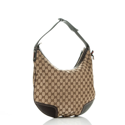 Gucci Monogram Large Princy Hobo Dark Brown 3 of 7