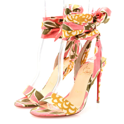 Christian Louboutin Crepe Satin Raoul Du Desert 100 Sandal 36 Jupon 4 of 9