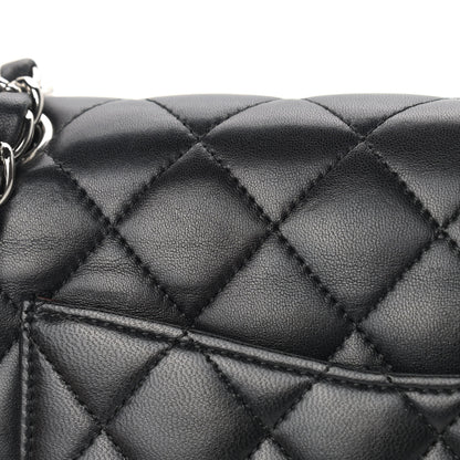 Chanel Lambskin Quilted Medium Double Flap Black 15 of 15