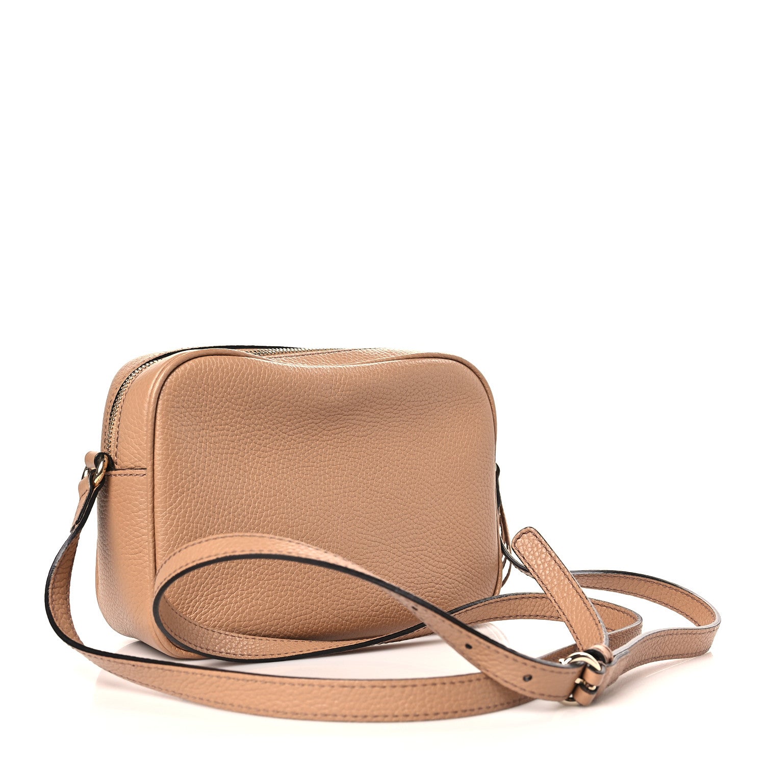 Gucci Pebbled Calfskin Small Soho Disco Bag Camelia 3 of 9