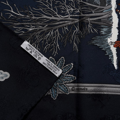 Hermes Silk Joies d'Hiver Scarf 90 3 of 3