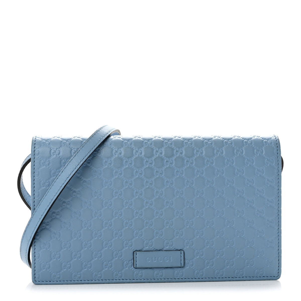 Gucci Microguccissima Crossbody Wallet Mineral Blue 1 of 11