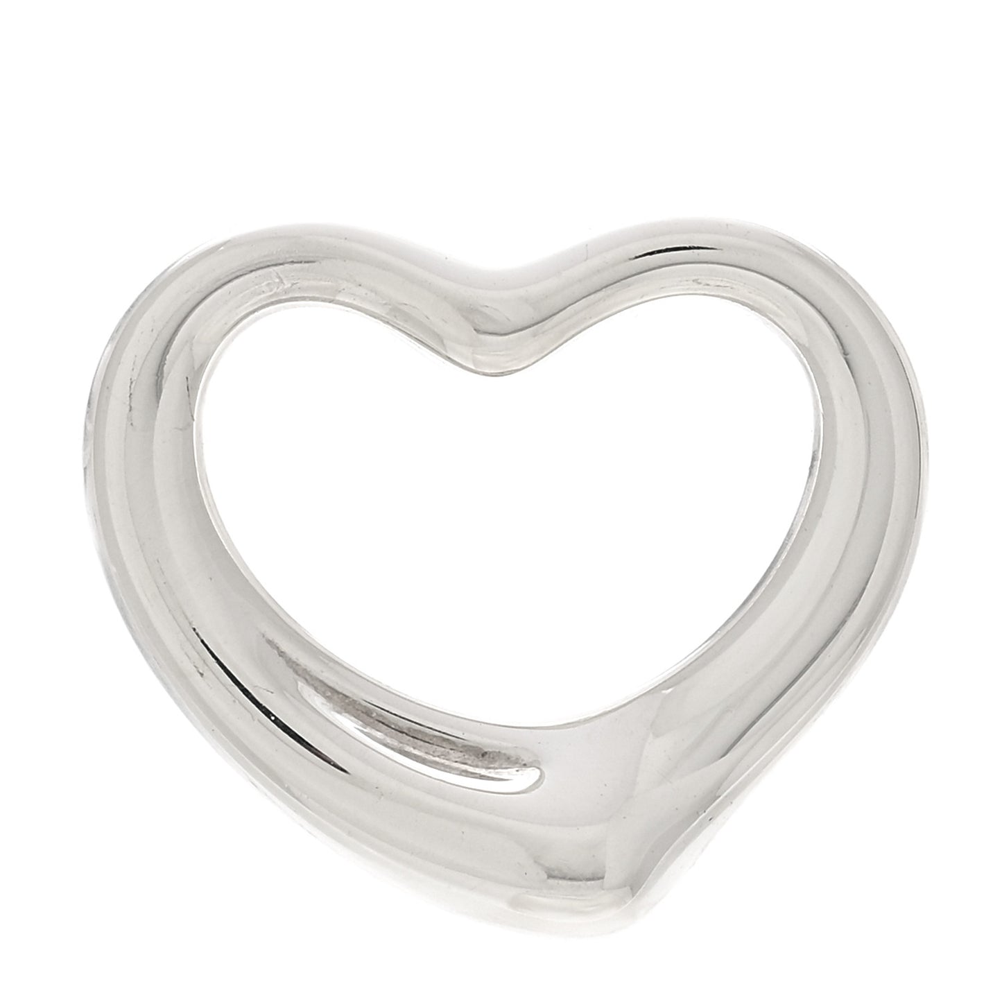 Sterling Silver 22mm Elsa Peretti Open Heart Pendant