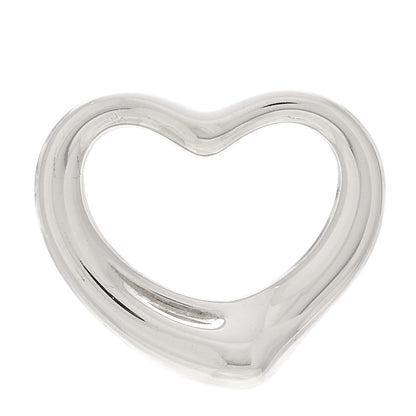 Tiffany Sterling Silver 22mm Elsa Peretti Open Heart Pendant 1 of 3