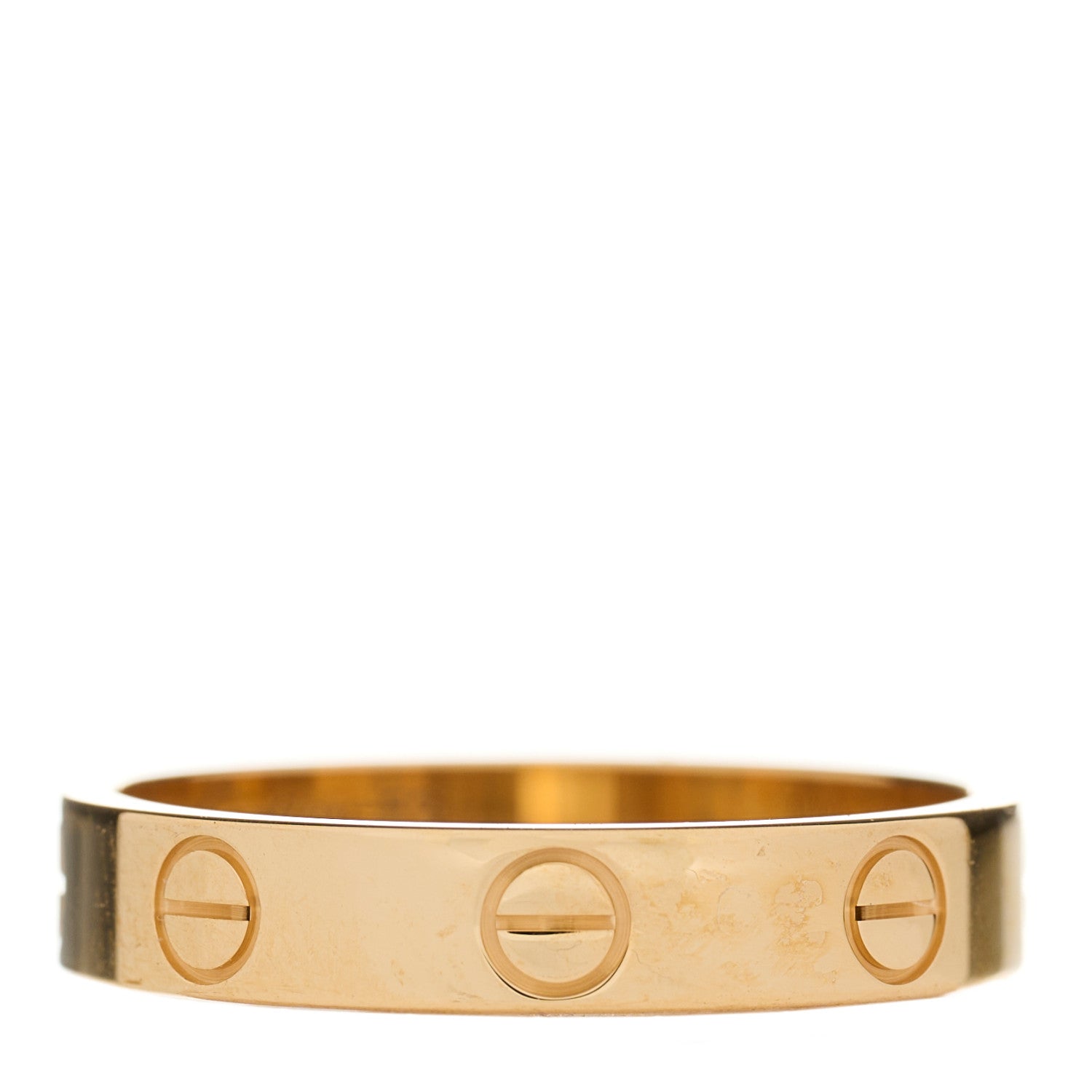 Cartier 18K Yellow Gold 3.5mm LOVE Wedding Band Ring 53 6.25 1 of 3