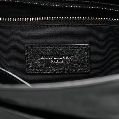 Saint Laurent Calfskin Matelasse Monogram Studded Medium Niki Chain Satchel Black 6 of 10
