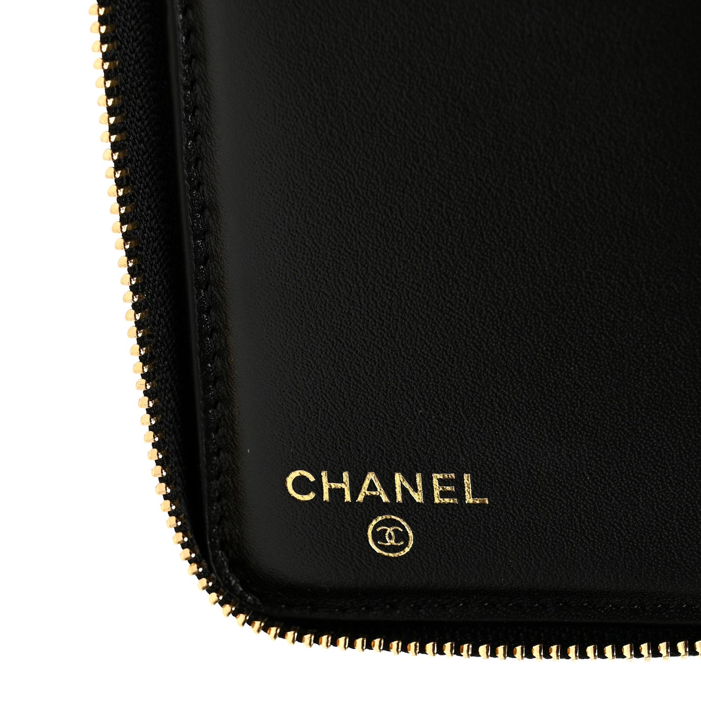 Lizard Embossed Compact Wallet Black
