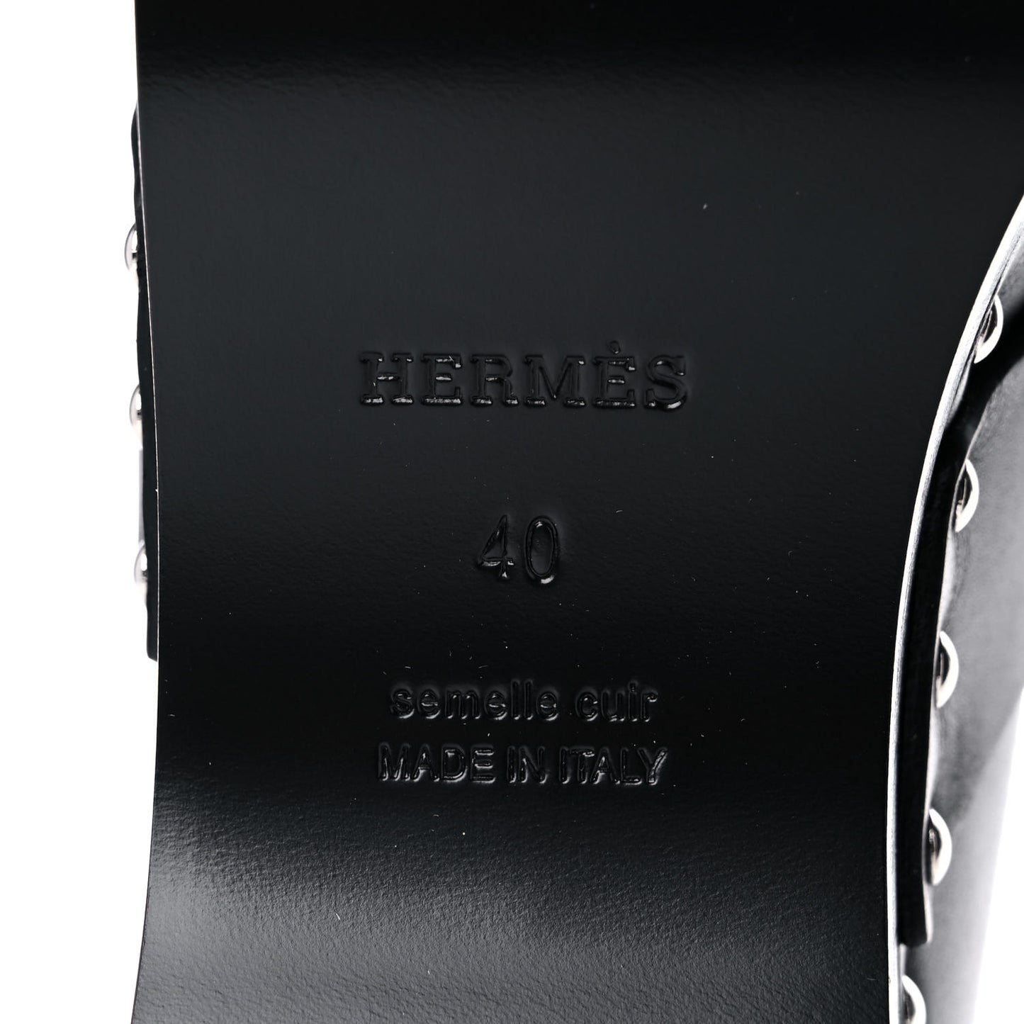 Calfskin Calya Mules 40 Black